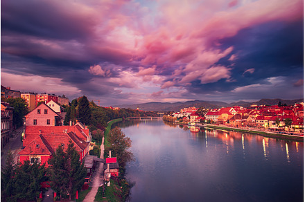 Sunrise at Maribor, an Architecture Photo by Nature and travel