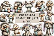 Whimsical Easter Clipart Bundle, an Illustration by Libby Wishes (Thumbnail 1 of 7)