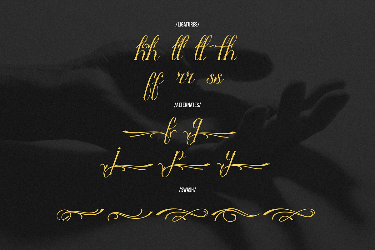 Nefaryth | Tattoo Font, a Script Font by Denustudios (Photo 12 of 14)