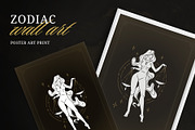Libra Zodiac Scales Wall Art, a Person Illustration by Vasya Kobelev (Thumbnail 1 of 7)