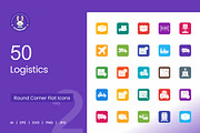 50 Logistics Filled Round Corner, an Icon by IconBunny (Thumbnail 1 of 2)