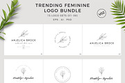 200 Hand Drawn Feminine Logo Bundle, a Branding & Logo Template by XpertgraphicD (Thumbnail 45 of 61)