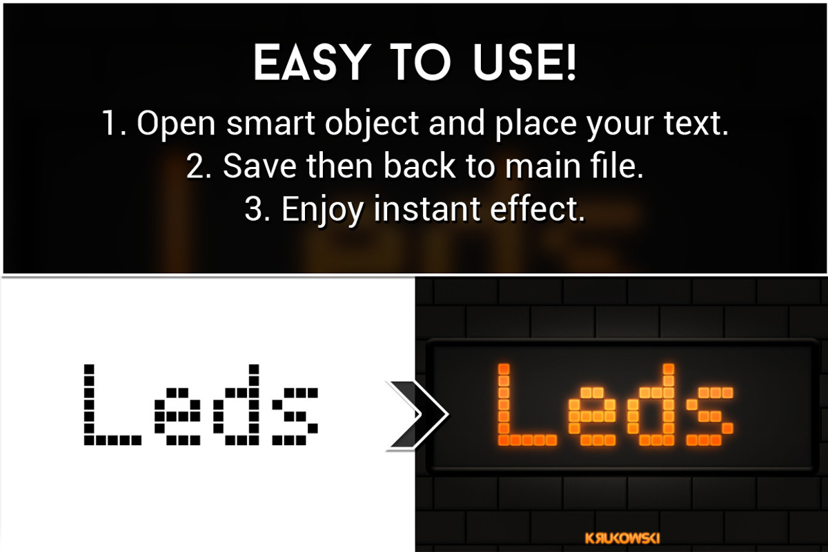 LEDs Lights Text Effects preview 3