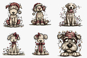 Christmas Dog Sublimation, an Illustration by CreationArt (Thumbnail 4 of 5)