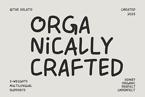Organically Crafted Handwritten Font