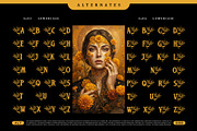 Keyzora Luxury Typeface, a Serif Font by alit design (Thumbnail 13 of 20)