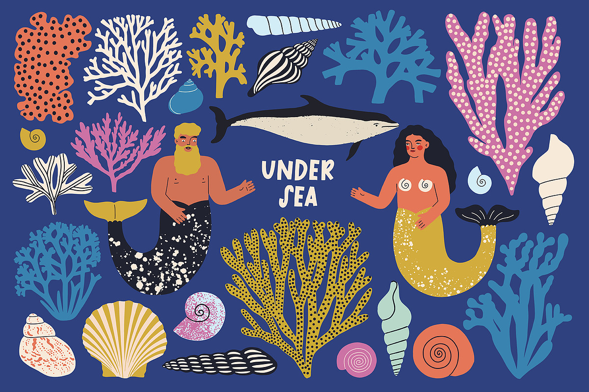 UNDERSEA Graphics Collection, a Pattern Graphic by Katerina Osa (Photo 1 of 12)