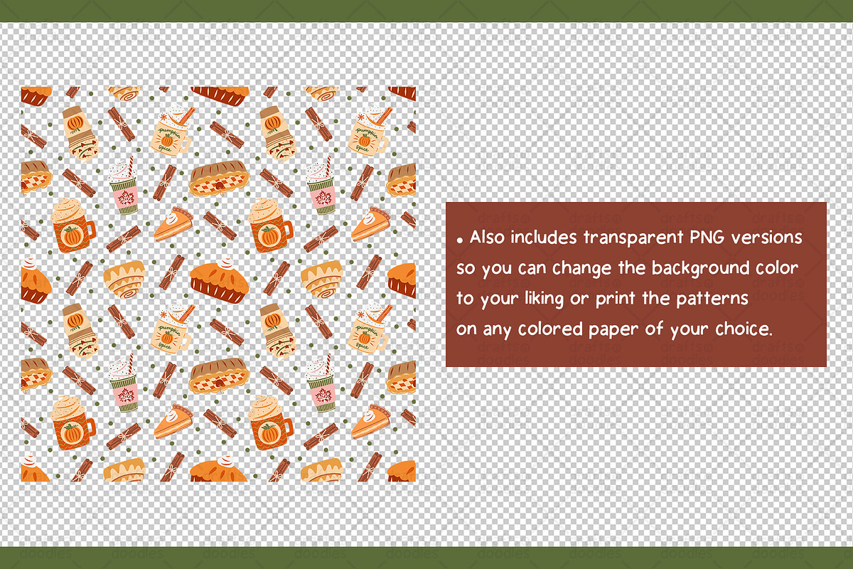 Autumn Harvests and Fall Favorites, a Pattern Graphic by Drafts n Doodles (Photo 6 of 6)