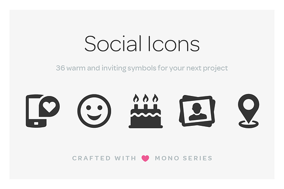 Mono Icons Social