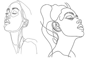 Abstract woman one line, an Object Illustration by ZinetroN