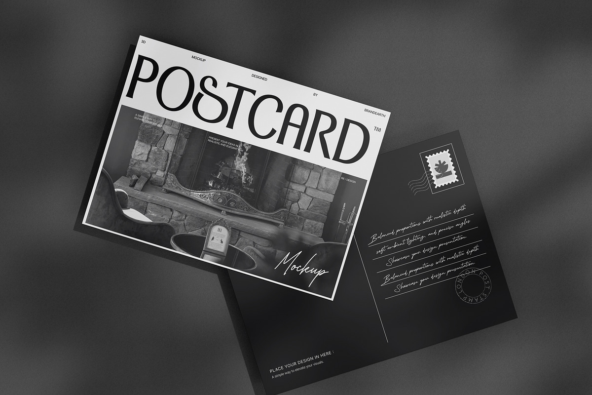Postcard Mockup, an Advertising Mockup by Brand Earth (Photo 3 of 4)