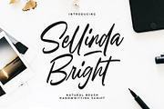 Sellinda Bright Handwriting Typeface, a Handwritten Font by Damarletter (Thumbnail 1 of 7)