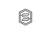 Minimalist Letter S Hexagon Logo, a Branding & Logo Template by Luxury Logos (Thumbnail 3 of 4)