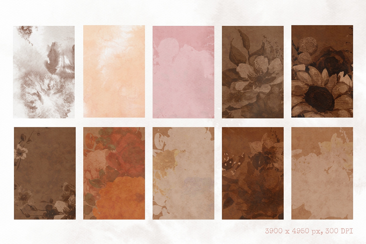 Old Garden Album. Textures & Frames, a Background Graphic by PaperJamLab (Photo 10 of 15)