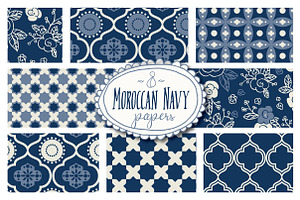 Moroccan Seamless Patterns - Vector