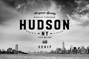 Hudson NY - Serif, a Serif Font by Arkitype