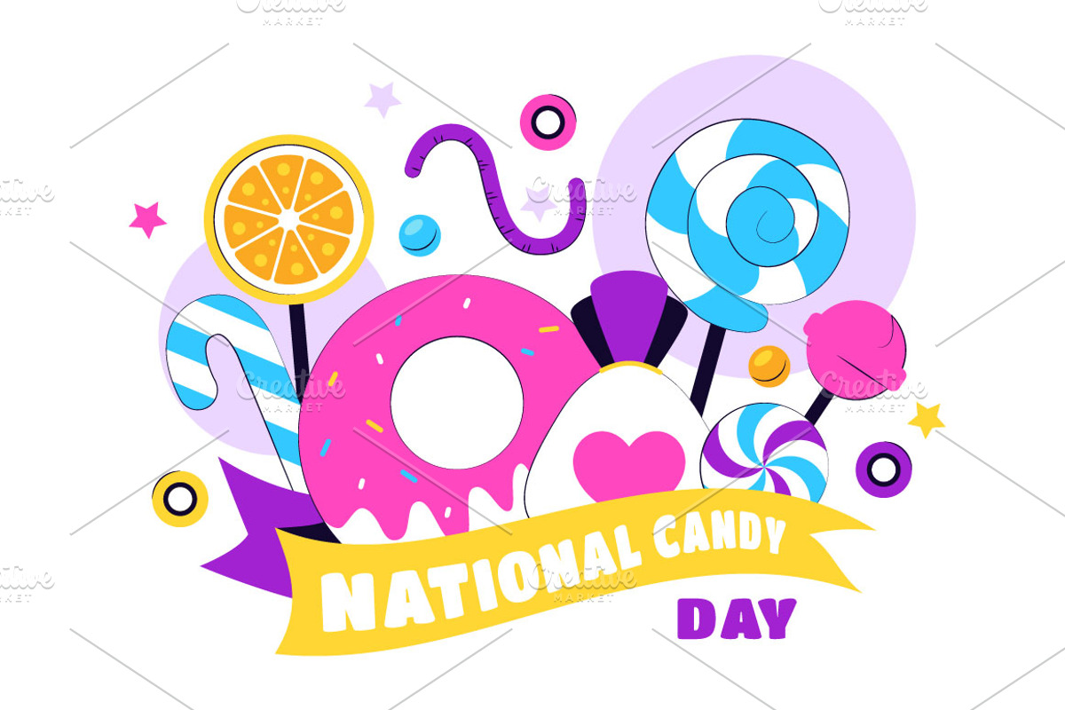 10 National Candy Day Illustration, a Food Illustration by denayunebgt (Photo 4 of 4)