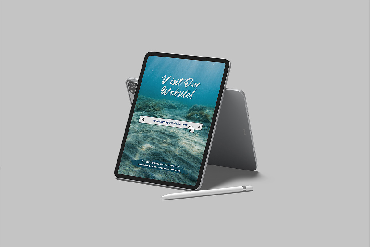 Realistic Tablet Mockup, an iPad Mockup by lamorastudio (Photo 4 of 11)