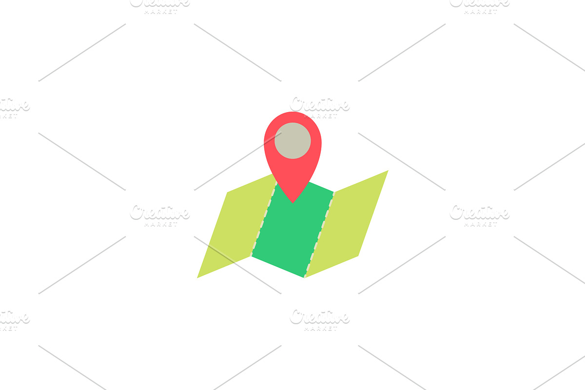 map pointer and map color icon, a Graphic by Anno Urbis