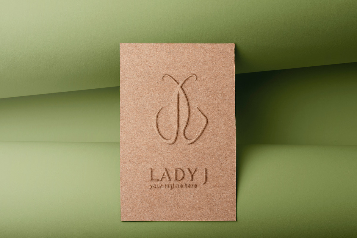 J logo monogram. Ladybug initial, a Branding & Logo Template by ...