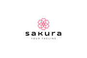 Sakura icon template illustration, a Branding & Logo Template by Dyn Studio (Thumbnail 2 of 2)