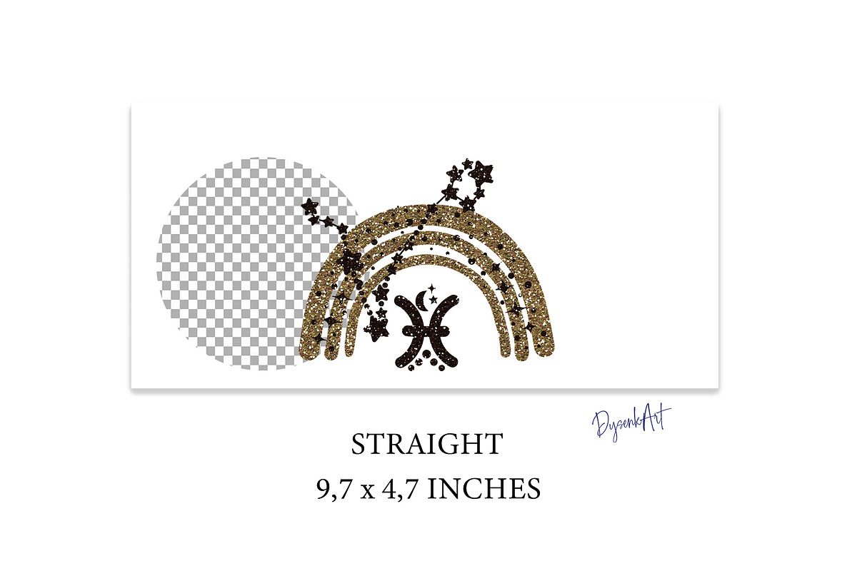 GLITTER ZODIAC 16oz Libbey Glass Can, a Design Template by DysenkaArt (Photo 11 of 11)