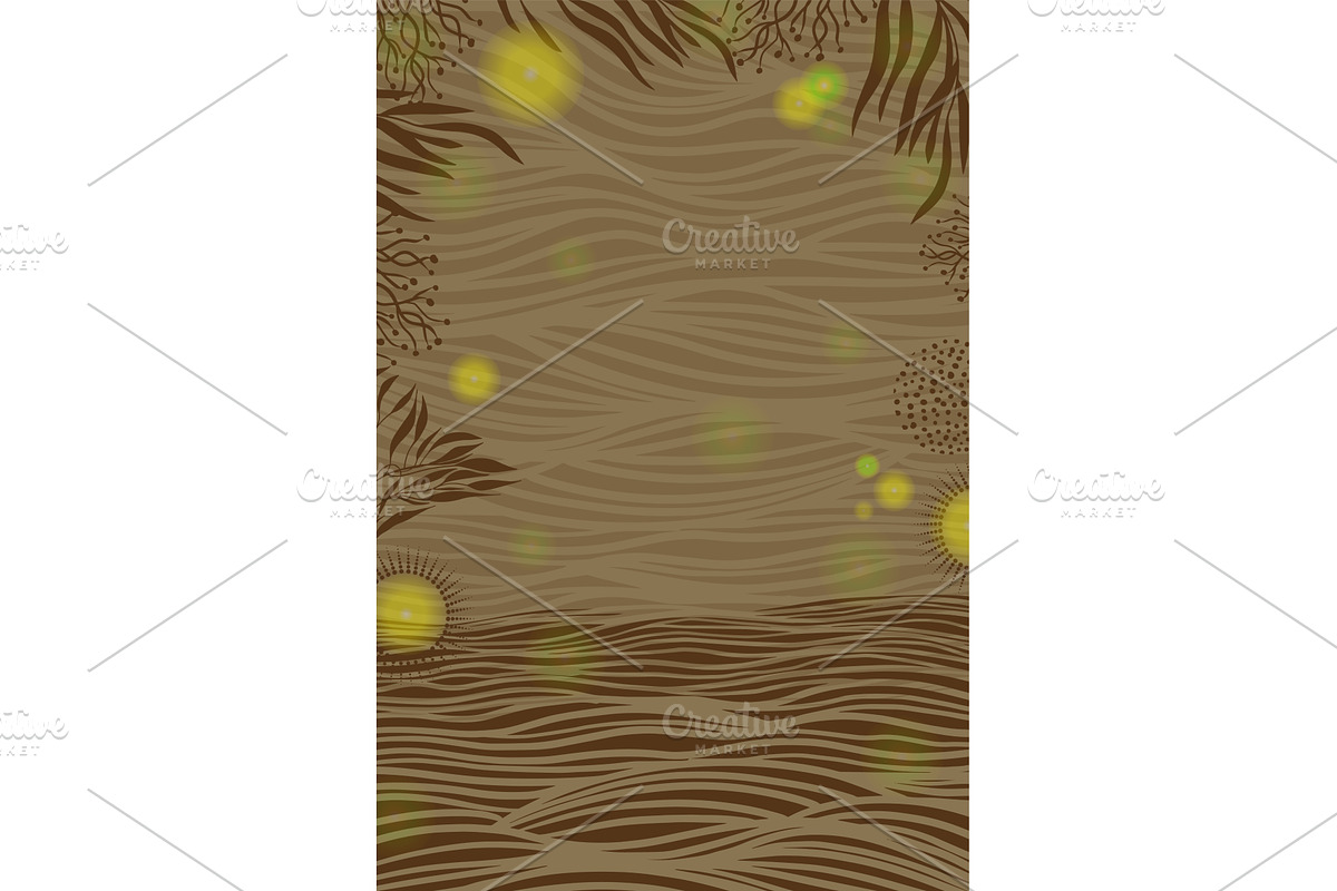 Brown abstract frame background, a Texture Illustration by Nenahliadava Design