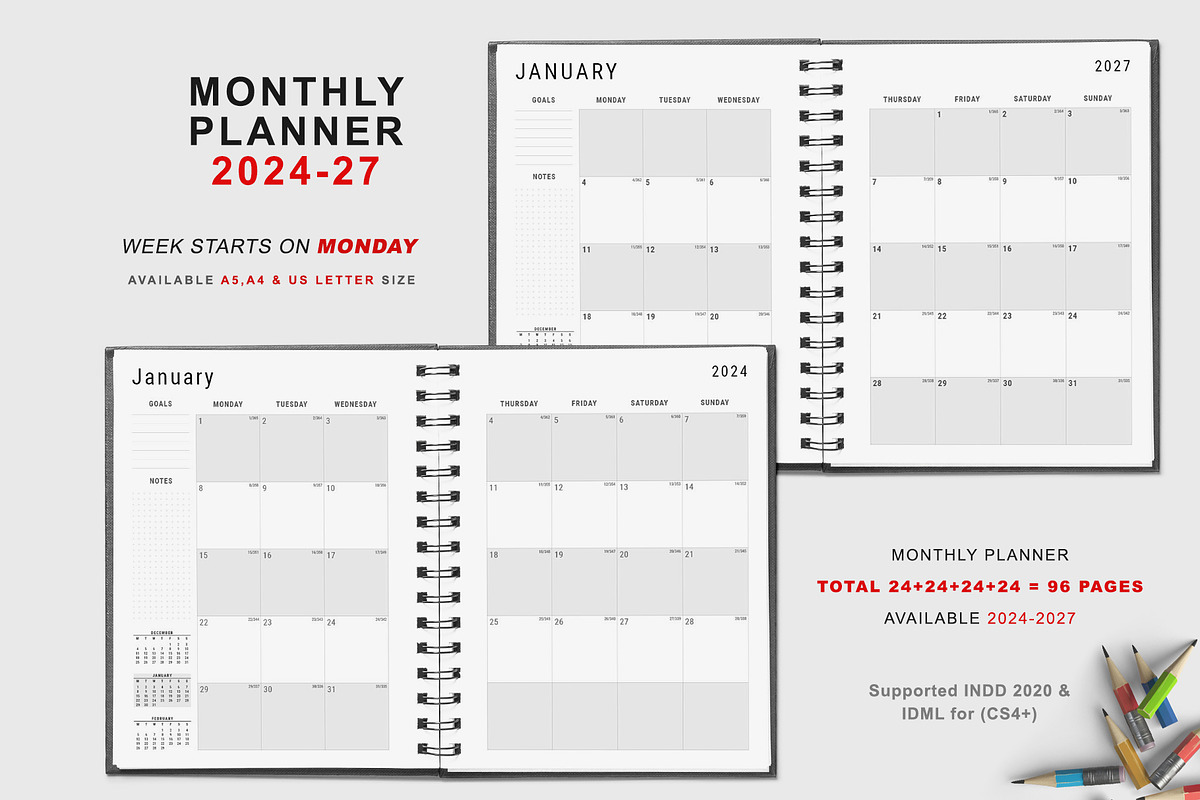 2024-2027 Ultimate Planner Bundle, a Stationery Template by MNT-Creator (Photo 3 of 9)