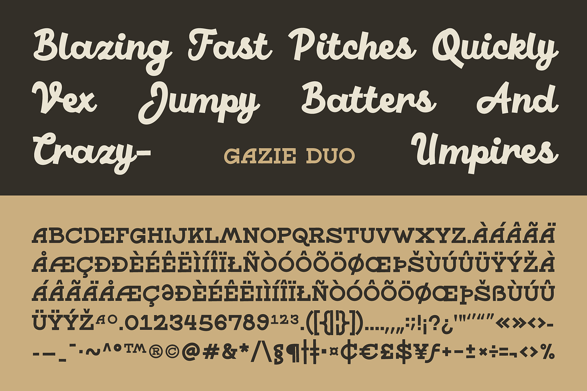 SFC Gazie - Script and Slab, a Script Font by Skilline Supply Co. (Photo 3 of 7)