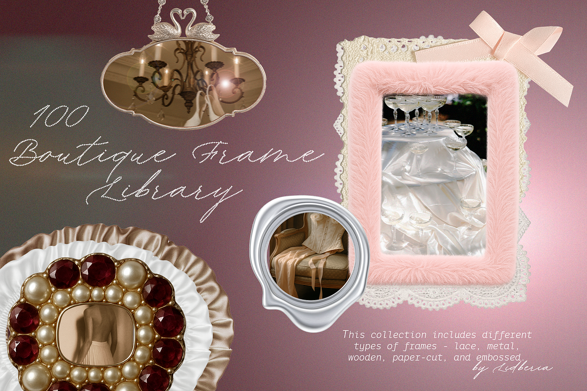 Boutique Frame Library. Lace & Paper, an Object Graphic by Lidberia (Photo 1 of 10)