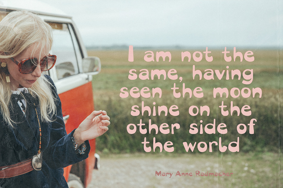 Juniper Lane Retro Font Bubble Sans, a Sans Serif Font by TD fonts (Photo 8 of 11)