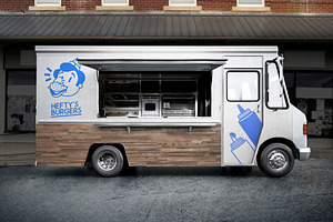 Food Truck. PSD Mockup