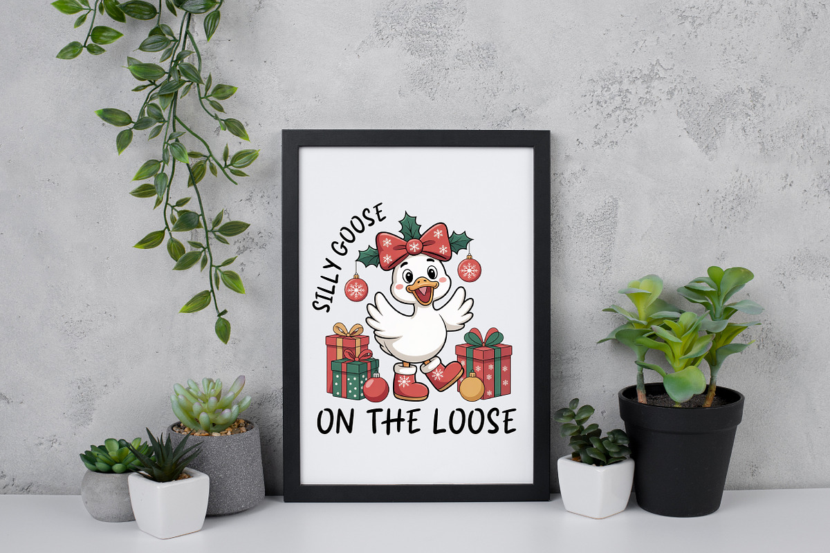Christmas Silly Goose on the Loose, an Illustration by Daily.Designs (Photo 3 of 5)