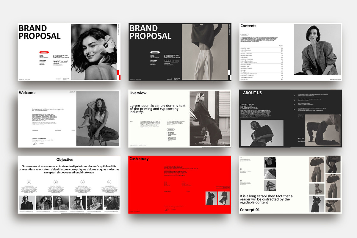 Brand Proposal Presentation Template, a Presentation Template by Alvi-Studio (Photo 2 of 9)