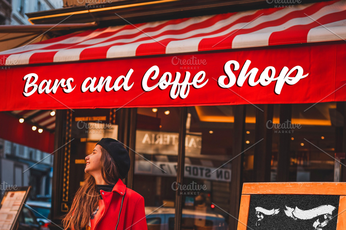 Store front Signage Logo Mockup, an Advertising Mockup by Nahar_std (Photo 6 of 6)