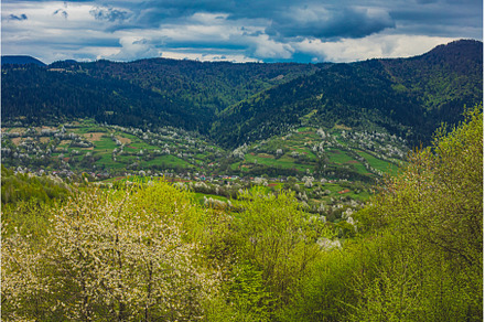 The great view of the mountains in, a Nature Photo by oksix