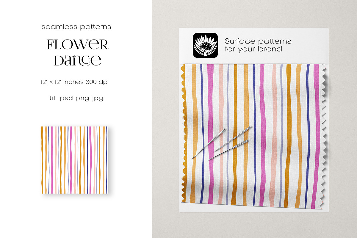 Flower Dance – Patterns Collection, a Pattern Graphic by PROTEA Watercolor Studio (Photo 5 of 7)