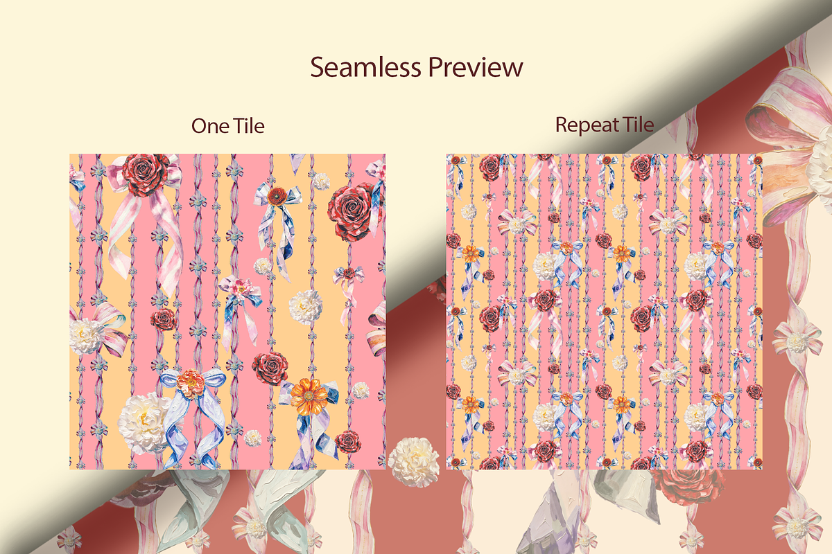 RIBBON PATTERN, a Graphic by rumacorakstudio (Photo 4 of 6)