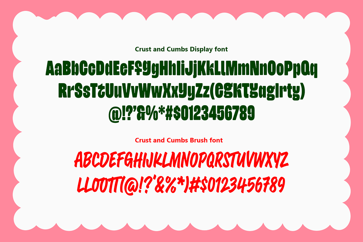 Crust and Crumbs Foodie Font Duo, a Symbol Font by RedyStudio (Photo 9 of 11)