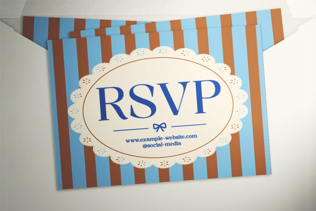 Vintage Wedding Invitation Suite, a Flyer Template by The Good Store (Photo 3 of 4)