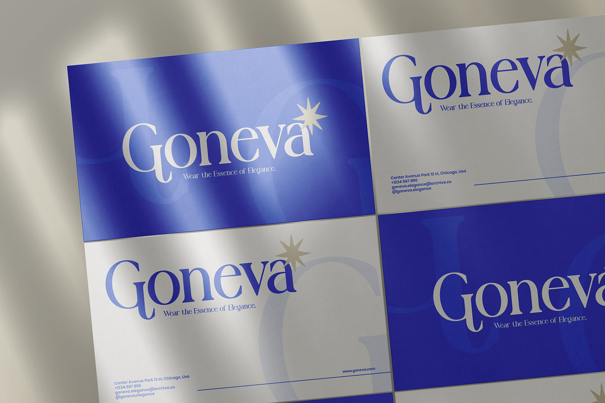 Goneva - Modern Serif Typeface Font, a Serif Font by Flawless And Co (Photo 3 of 10)