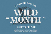 Wild Month, a Serif Font by din-studio.com (Thumbnail 1 of 10)