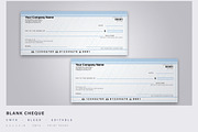 Blank Check Template, a Stationery Template by DesignerCandies (Thumbnail 1 of 2)