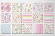 Pink Flamingo Pool Party seamless, a Pattern Graphic by @olga.angelloz (Thumbnail 2 of 3)