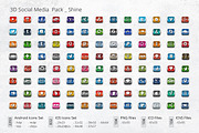 3D Social Media Pack [Square], an Icon by ArtFusion (Thumbnail 2 of 3)