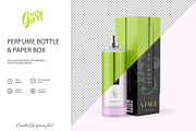 Perfume Bottle & Paper Box Mockup, a Product Mockup by Green Art (Thumbnail 2 of 7)