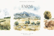 Farm Landscape, a Decorative Illustration by PeDe Designs (Thumbnail 11 of 20)