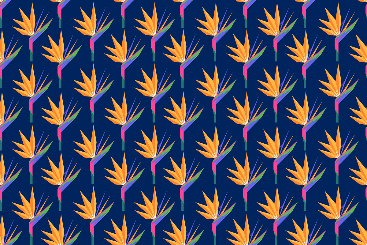 Bird Of Paradise Pattern, a Pattern Graphic by Pure Design (Photo 2 of 2)