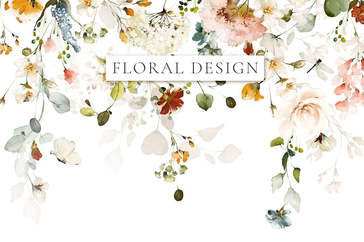 Watercolor Garden Flowers, a Decorative Illustration by Lisima (Photo 9 of 25)