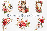 Romantic Roses Clipart Bundle., a Decorative Illustration by GalaDesign03 (Thumbnail 1 of 5)